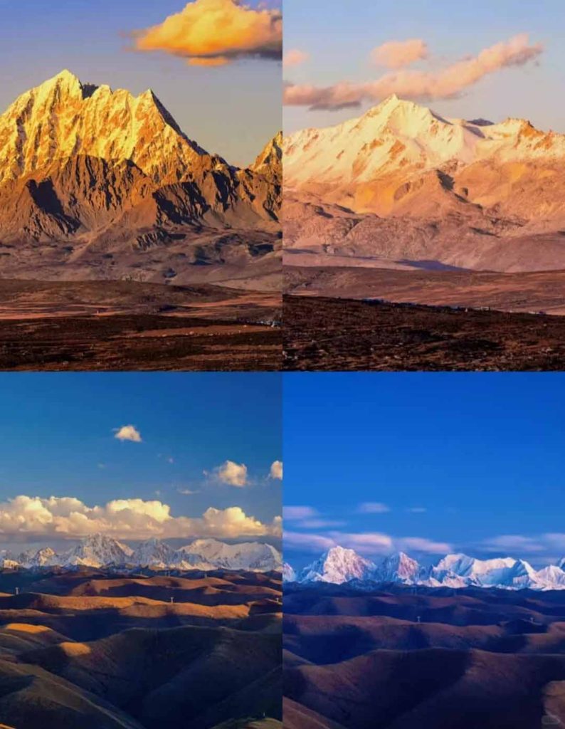 鱼子西日照金山