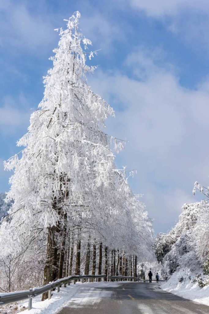 张家界武陵源雪景