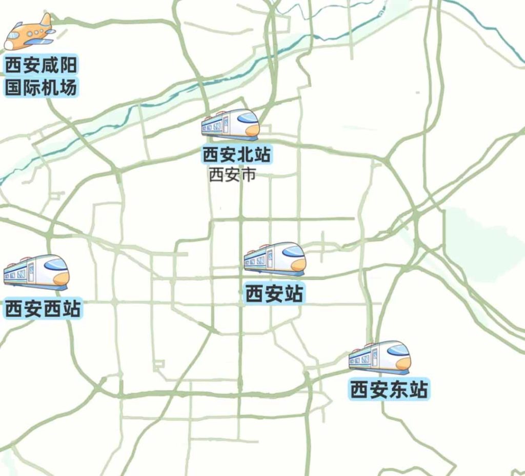 西安交通地图