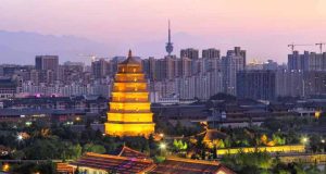 西安大雁塔夜景