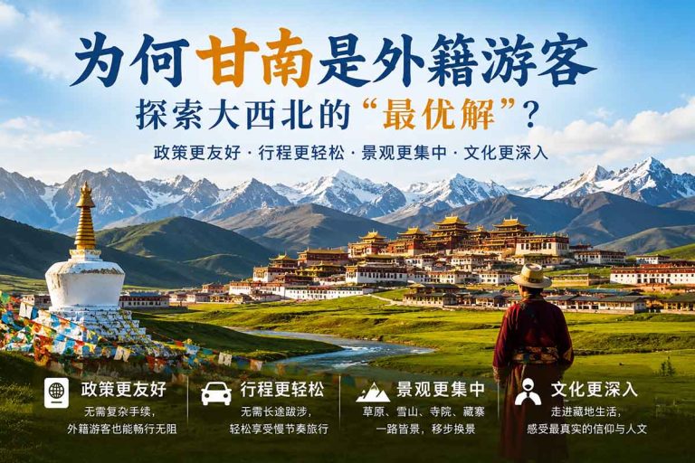 去不了完整青甘大环线？持外国护照的海外华人，更该知道这条甘南路线