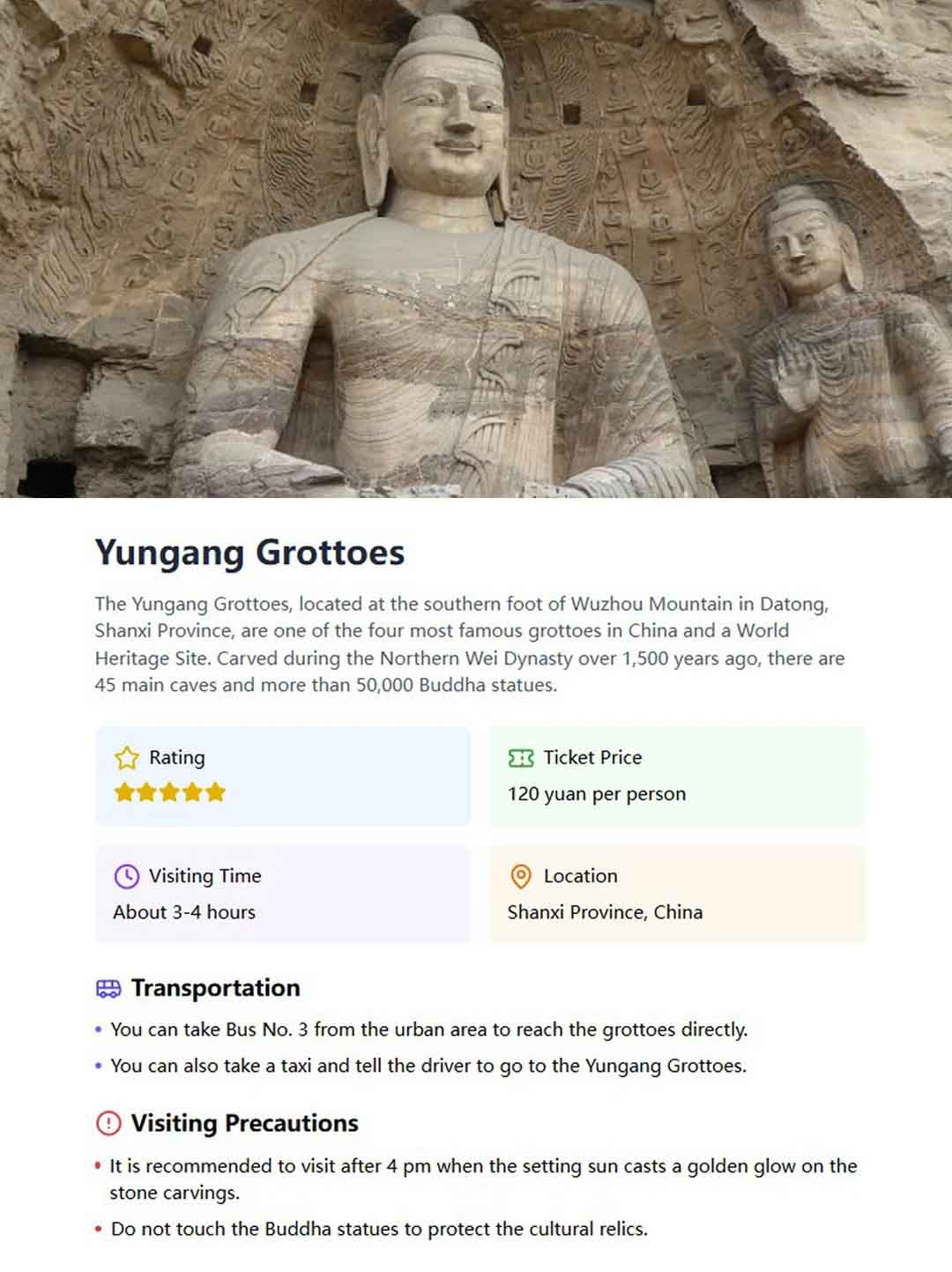 Yungang grottoes