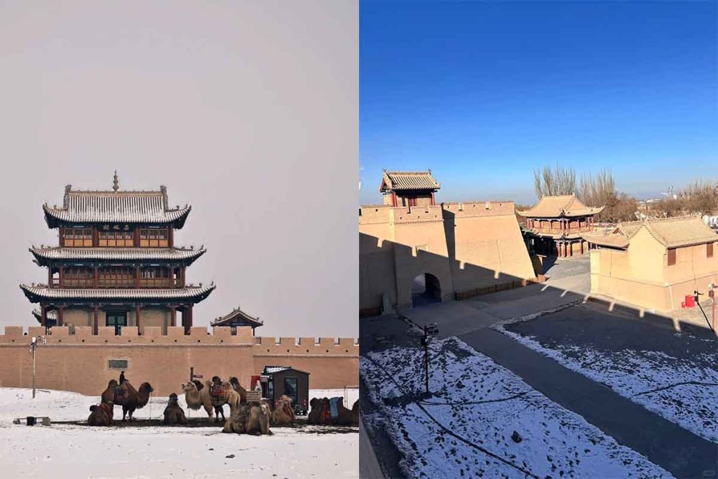 冬季的嘉峪关